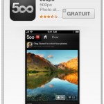 Test : l’application 500px sur iPhone