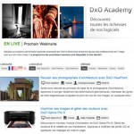 Logiciel :  Welcome to the DxO Academy !