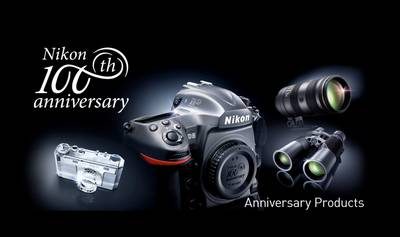 ligne anniversaire de produits pour les 100 ans de Nikon