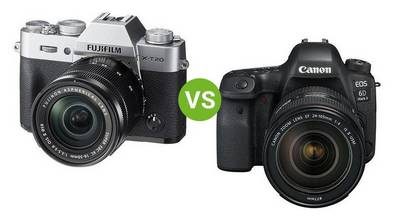 appareils photo hybrides vs reflex