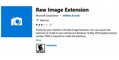Raw Image Extension